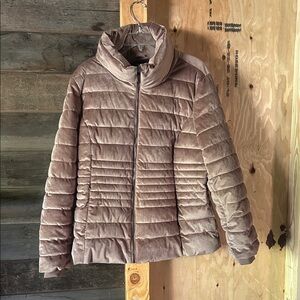 London Fog Women's Puffer Jacket in Brown